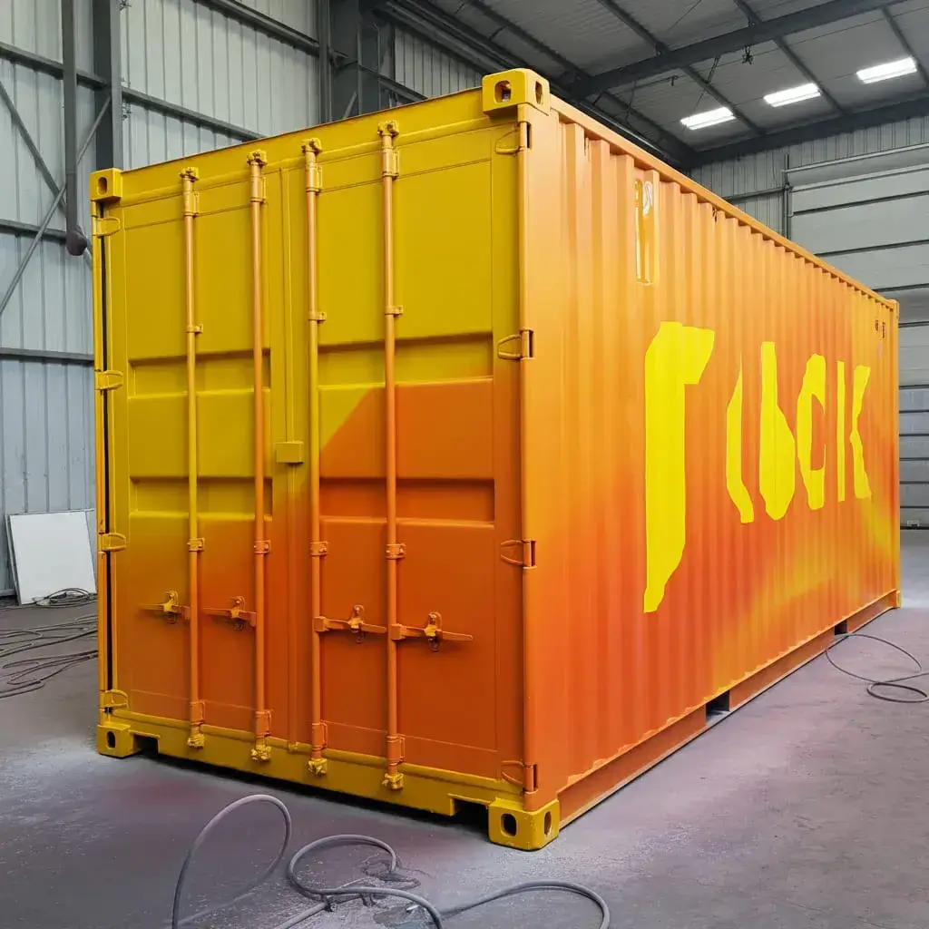 Shipping container respray